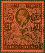 Sierra Leone 1912 £1 Black &
