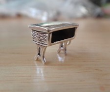Sterling Silver 3D 15x10mm Teacher School Open Desk Charm