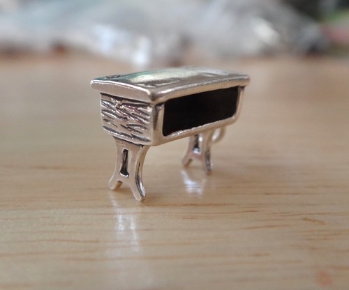 Sterling silver 15x10mm - silver, 3d