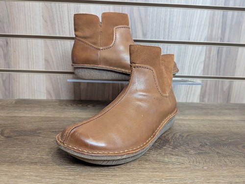 Clarks mid funny boots - boots, leather