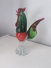 VINTAGE MURANO ART GLASS ROOSTER COCKEREL HOME COLLECTABLE