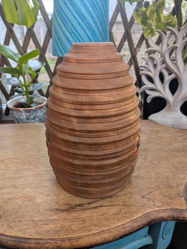 Wooden turned 27cm beehive