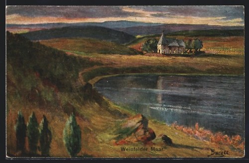 Artist postcard weinfelder - postcard,