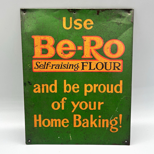 Vintage flour tin - be-ro,