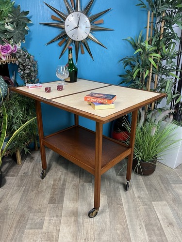 Vintage teak hostess tea - vintage,