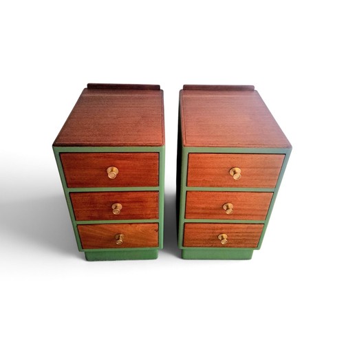 Pair mid century teak - of,