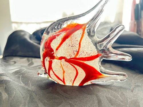 Art glass fish ornament - art,