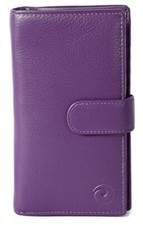 Origin Ladies Large Tab Purse Wallet Mala Leather with RFID Protection