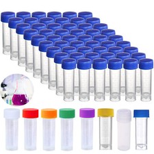 25Pcs 5ml plastic test tubes
