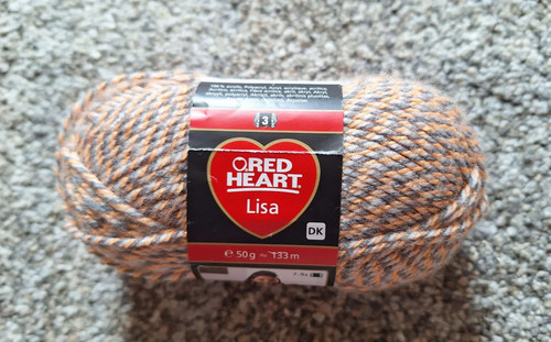 Red heart lisa yarn 50g - red,