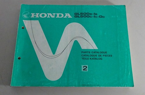 Parts catalog honda - gl, 500