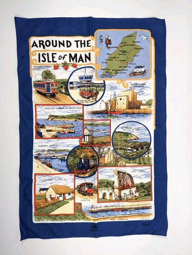 Vintage isle man map - of,