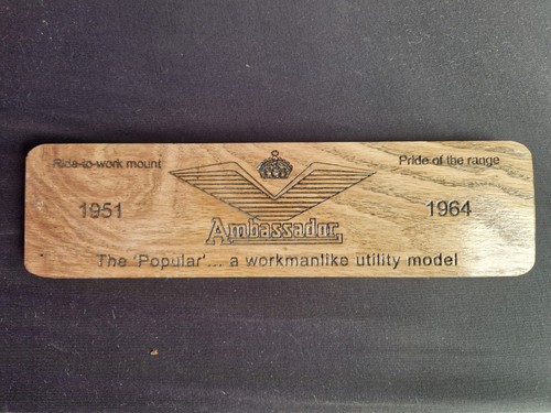 Ambassador motorcycle wooden - motorcycle,