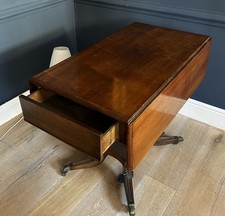 Early Victorian Drop Leave  Mahogany Card Table. Ideal Dining Table.  