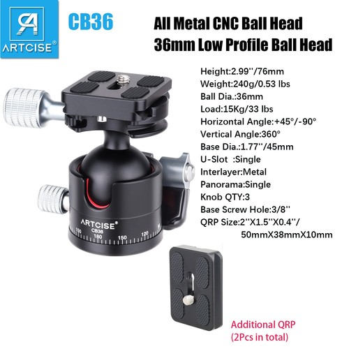 Artcise 36mm ballhead metal - artcise,