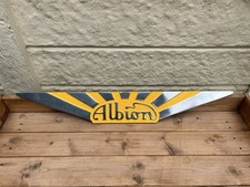 Albion Truck Lorry Commercial Vehicle Badge Emblem Yellow - Excellent Condition