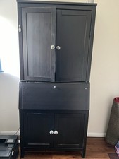 IKEA Black Wood Hemnes Bureau