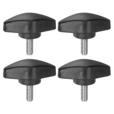 4pcs M5 x 12mm Male Thread Tee