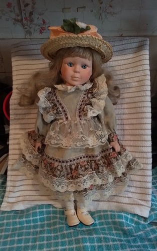 Porcelain doll - porcelain,