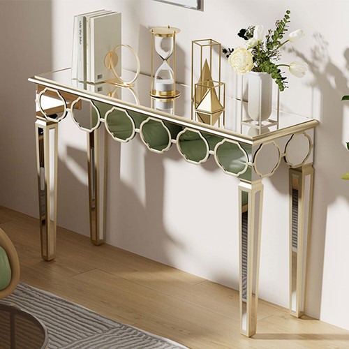 Large mirrored console table - console,