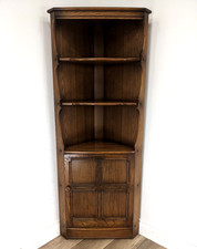 CORNER CABINET Ercol Elm Old Colonial Model 474 Golden Dawn Shelf FREE DELIVERY