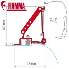 FIAMMA F45 AWNING BRACKET FOR DUCATO JUMPER RELAY BOXER VAN AFTER 2006 HIGH ROOF
