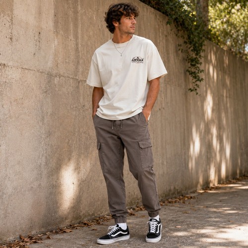 Airwalk men cargo jogger pants - jogger,