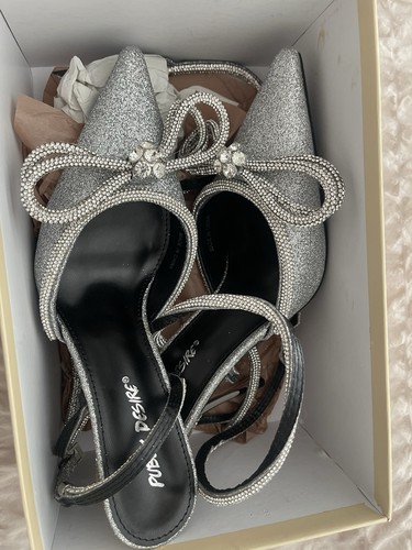 Public desire silver stiletto - public,