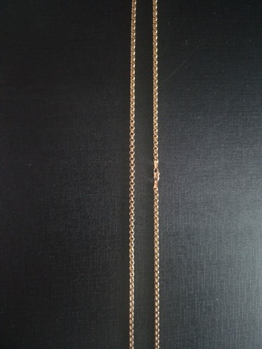 9ct round link belcher - 9ct,
