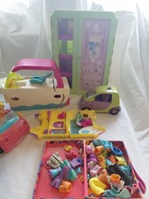 Polly Pocket Bundle modern & vintage Job Lot Clothes People read description 