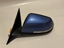 BMW 3 SERIES F30 F31 M SPORT WING MIRROR PASSENGER LEFT MANUAL FOLD BLUE B45