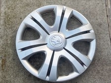 SKODA FABIA 15" WHEEL TRIM X 1 HUB CAP GENUINE ROOMSTER 5J0601147L