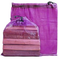 Mesh Firewood Bags 22"×24" Crawfish Sacks, Firewood Bags for Selling, Onion B...