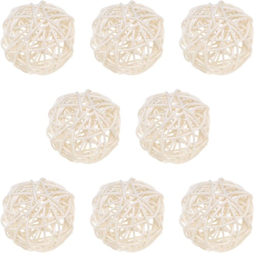 Pack wicker rattan balls - 8-pack,