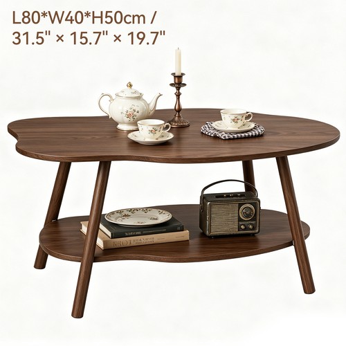 Tier coffee table - coffee, with
