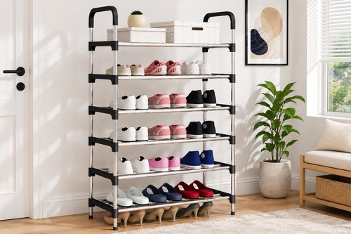 Tier shoe rack metal - tier, stand