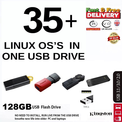 Linux in 128gb - 35+,