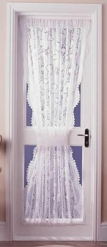 Andrea lace net curtain door - lace,