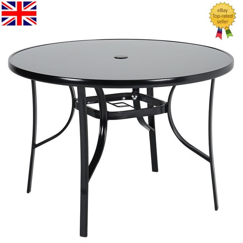 105cm round glass - round,