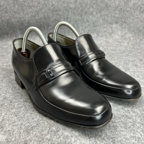Barker black leather shoes - black,