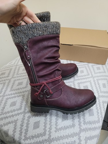 Bnib burgundy pavers wool knit - pavers,