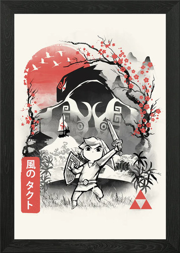 Wind waker framed wall - waker,