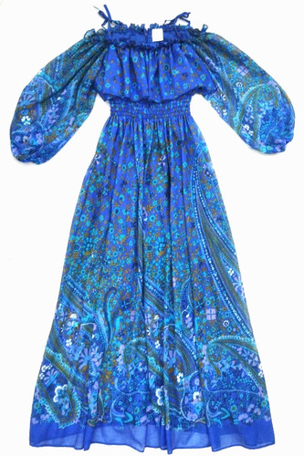Vintage 70s maxi dress - ,
