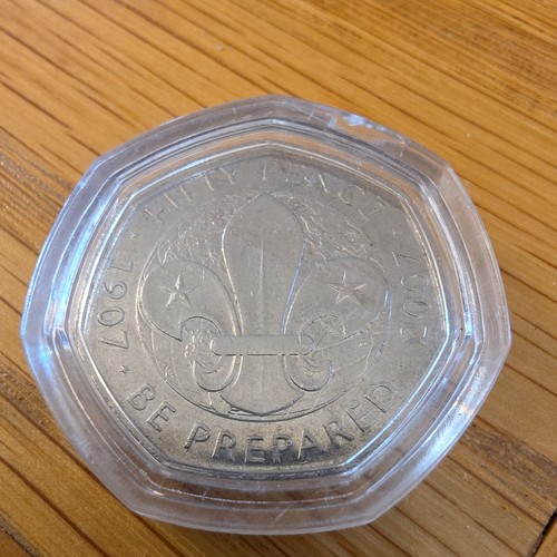 2007 scouts 50p coin - 50p, centenary
