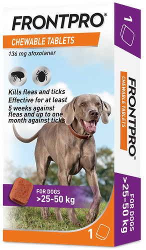 Frontpro chewable tablets - chewable, flea
