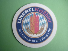 Beer mat brewery Unertl Weissbräu-Haag i. OB B0771