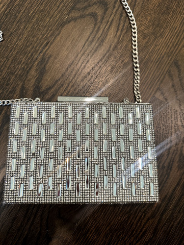 Zara silver mirror - mirror, beaded