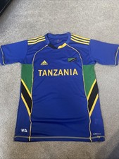 adidas Zanzibar Tanzania Football Shirt Pit to Pit 19"