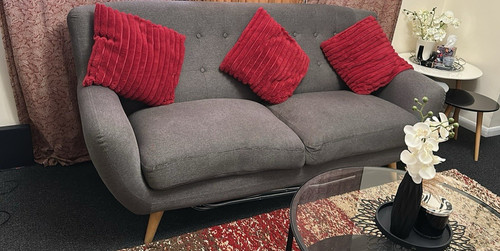 Grey piece fabric suite pad - 3,
