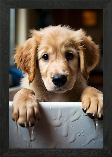 Golden retriever dog puppy - golden,